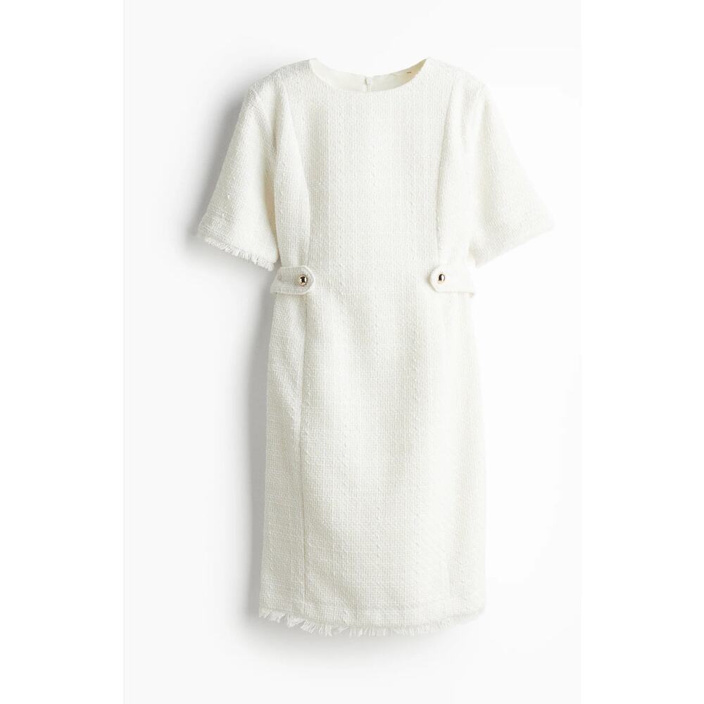 NEW MAMA BOUCLÉ DRESS! Winter white! Retail $65.00